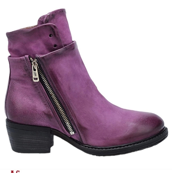 A.S.98 Shoes - AS 98 Toxic Purple Cadmus Boots Zip Up Size 40 US 9-9.5